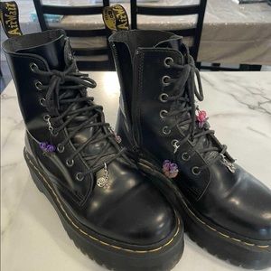 Doc Martens combat platform boots